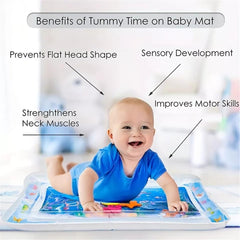 Inflatable Water Mat: Stimulating Play for Newborns, Interactive Promoting Sensory Development in a Safe and Enjoyable Water-Filled Environment GenzVybs